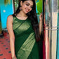 NOZ2TOZ Women Banarasi Silk Woven Saree With Blouse Piece - Green | Swadesiicart