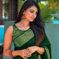 NOZ2TOZ Women Banarasi Silk Woven Saree With Blouse Piece - Green | Swadesiicart