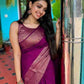 NOZ2TOZ Women Banarasi Silk Woven Saree With Blouse Piece - Magenta | Swadesiicart