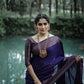 NOZ2TOZ Women Banarasi Silk Woven Saree With Blouse Piece - Navy Blue | Swadesiicart