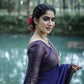 NOZ2TOZ Women Banarasi Silk Woven Saree With Blouse Piece - Navy Blue | Swadesiicart