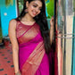 NOZ2TOZ Women Banarasi Silk Woven Saree With Blouse Piece - Pink | Swadesiicart