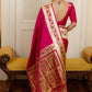 NOZ2TOZ Women Banarasi Silk Woven Saree With Blouse Piece - Pink | Swadesiicart