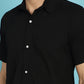 Indian Needle Men's Striped Casual Shirt - Black | Swadesiicart