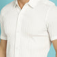 Indian Needle Men's Striped Casual Shirt - White | Swadesiicart