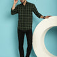 Indian Needle Men's Checked Casual Shirt - Olive | Swadesiicart