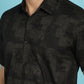 Indian Needle Men's Printed Casual Shirt - Black | Swadesiicart