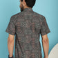 Indian Needle Men's Dark-Grey Printed Casual Shirt - Dark-Grey | Swadesiicart