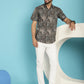 Indian Needle Men's Printed Casual Shirt - Brown | Swadesiicart