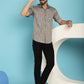 Indian Needle Men's Floral Printed Casual Shirt - Beige | Swadesiicart