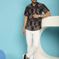 Indian Needle Men's Floral Printed Casual Shirt - Brown | Swadesiicart