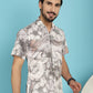 Indian Needle Men's Floral Printed Casual Shirt - Cream | Swadesiicart