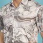 Indian Needle Men's Floral Printed Casual Shirt - Cream | Swadesiicart