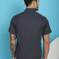 Indian Needle Men's Printed Half Sleeve Lycra Shirt - Grey | Swadesiicart