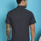 Indian Needle Men's Printed Half Sleeve Lycra Shirt - Sky Blue | Swadesiicart
