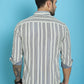 Indian Needle Men's Woven Design Cotton Shirt - Blue | Swadesiicart