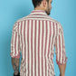 Indian Needle Men's Woven Design Cotton Shirt - Maroon | Swadesiicart