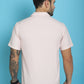 Indian Needle Men's Printed Half Sleeve Lycra Shirt - Pink | Swadesiicart