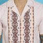 Indian Needle Men's Printed Half Sleeve Lycra Shirt - Pink | Swadesiicart