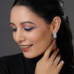 Pink Hoops Earrings- Ruby Raang | Swadesiicart