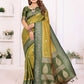 Aastha Fashion Pista Green South Soft Silk Zari Weaving Saree