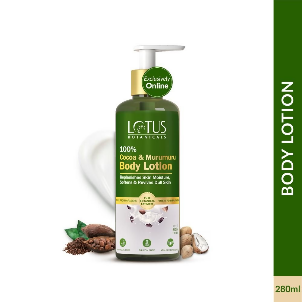 Lotus Botanicals 100% Cocoa & Murumuru Body Lotion | Swadesiicart