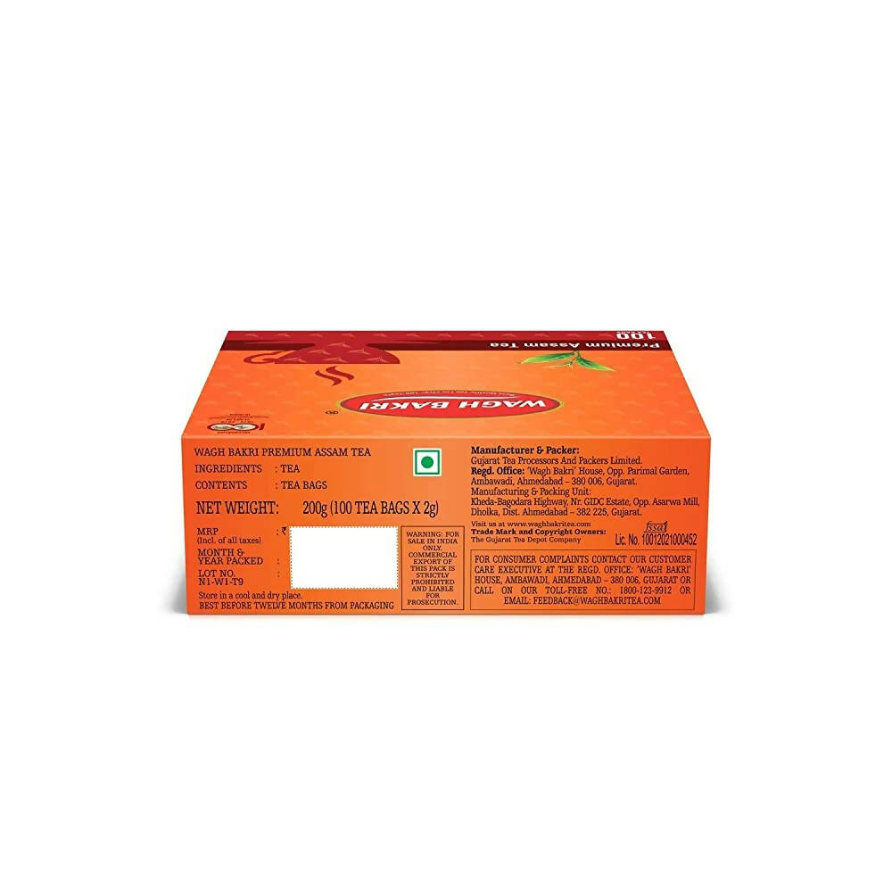 Wagh Bakri Premium Assam Tea Bags - Swadesiicart