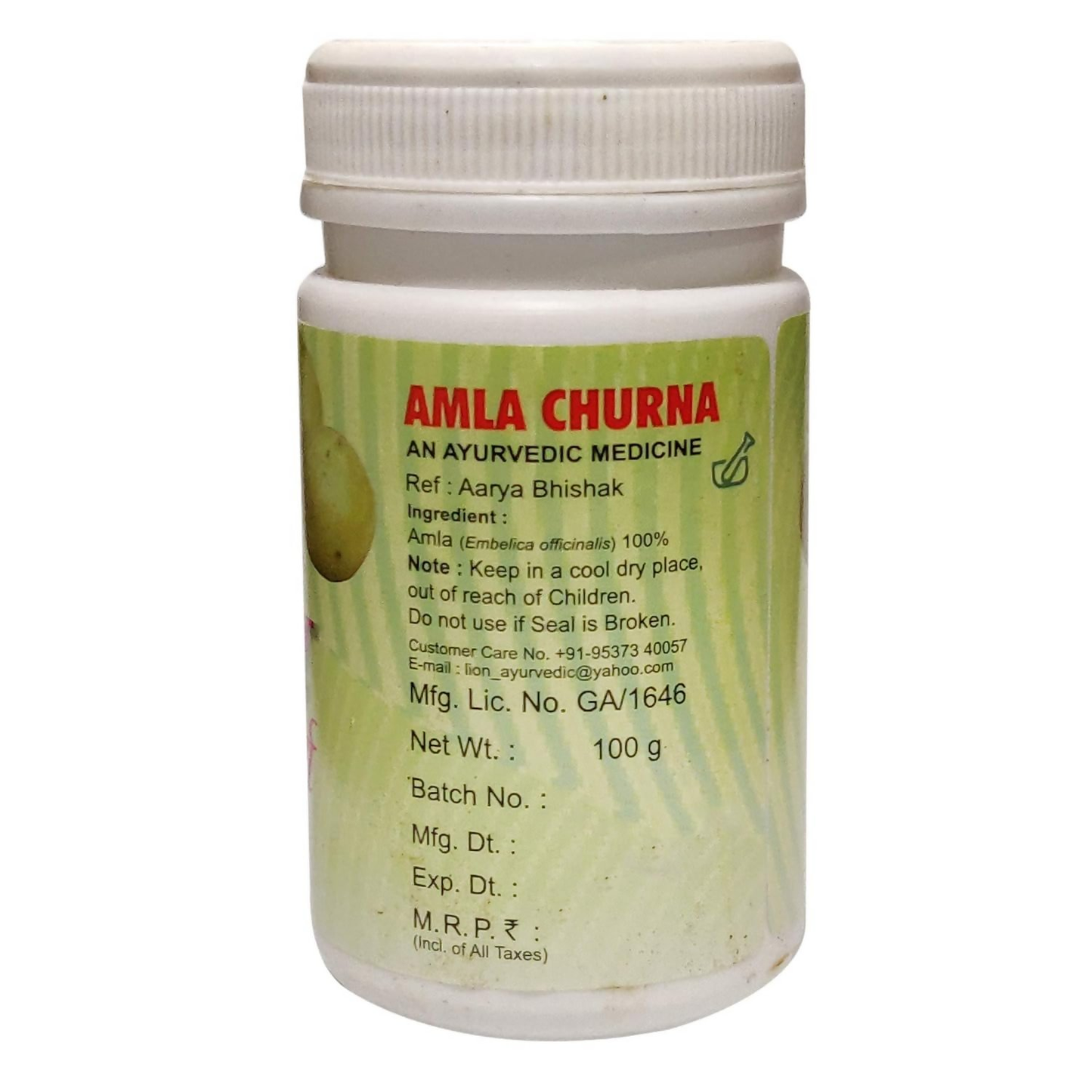 Lion Ayurveda Amla Churna | Swadesiicart
