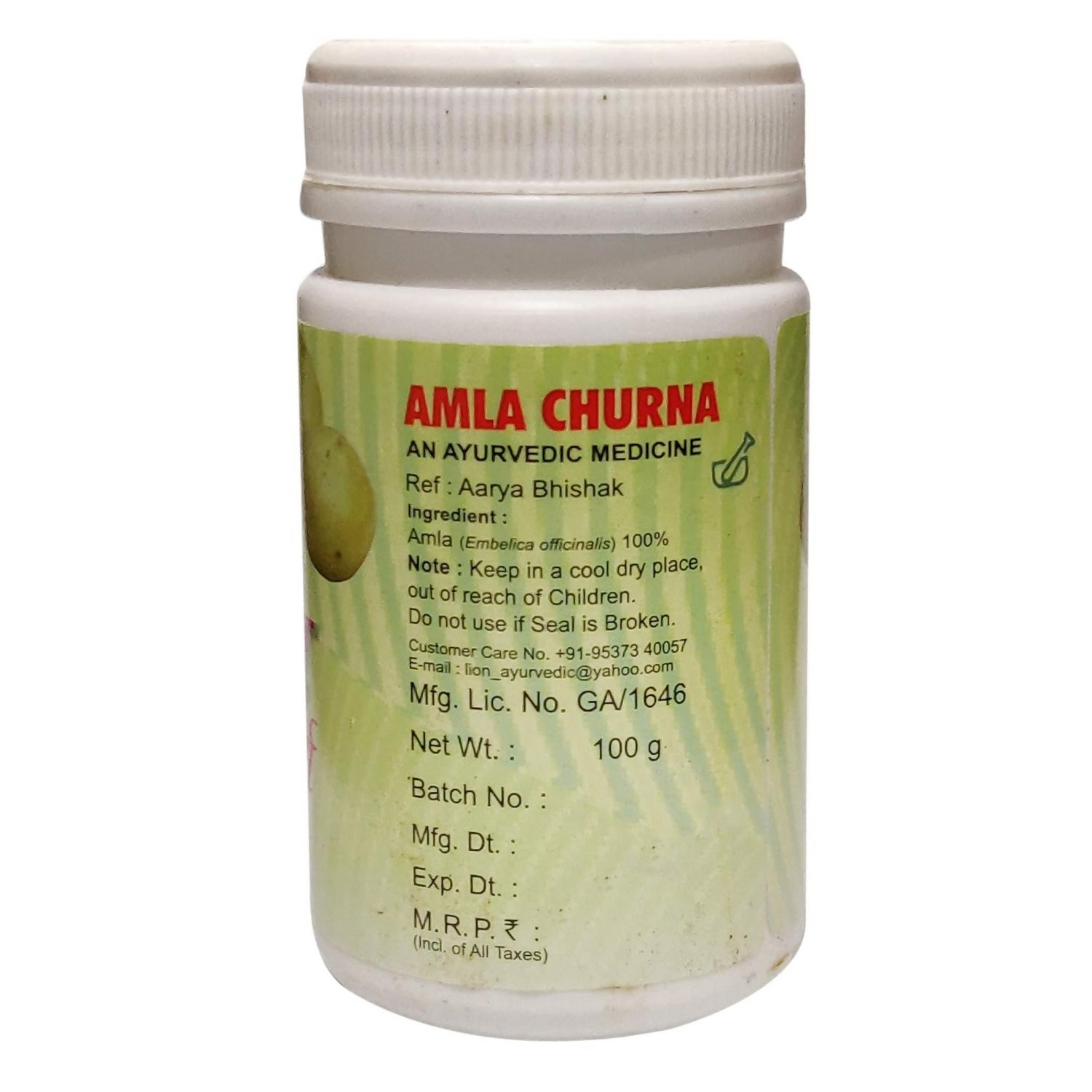 Lion Ayurveda Amla Churna | Swadesiicart