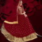 Myra Maroon Heavy Embroidered Pant Style Anarkali Suit | Swadesiicart