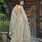 Myra Dusty Grey Butterfly Net Heavy Embroidered Designer Anarkali Suit | Swadesiicart