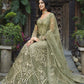 Myra Dusty Beige Butterfly Net Heavy Embroidered Designer Anarkali Suit | Swadesiicart
