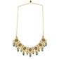 Peryl Women's Green Gold Toned Handcrafted Kundan Necklace Set - Swadesiicart