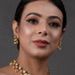 Peryl Women's Elegant Tear Drop Shaped Necklace With Earrings - Noz2Toz