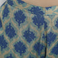 Janasya Turquoise Green Rayon Foil Print Set | Swadesiicart