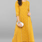 Janasya Women's Mustard Cotton Embroidered Kurta With Palazzo | Swadesiicart
