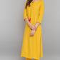 Janasya Women's Mustard Rayon Solid Kurta With Pant And Dupatta | Swadesiicart