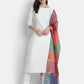 Janasya Off-White Poly Silk Solid Set - Swadesiicart