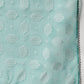 Janasya Women's Turquoise Cotton Striped Kurta With Pant And Dupatta | Swadesiicart
