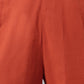 Janasya Women's Orange Cotton Striped Kurta With Pant And Dupatta | Swadesiicart