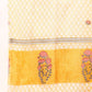 Janasya Women's Yellow Cotton Striped Kurta With Palazzo And Dupatta | Swadesiicart