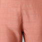 Janasya Women's Peach Poly Silk Solid Straight Casual Kurta Set | Swadesiicart