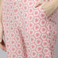 Janasya Women's Pink Cotton Floral Print Kurta With Pant And Dupatta | Swadesiicart
