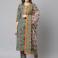 Janasya Women's Green Cotton Embroidered Kurta With Pant And Dupatta | Swadesiicart