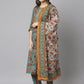 Janasya Women's Green Cotton Embroidered Kurta With Pant And Dupatta | Swadesiicart