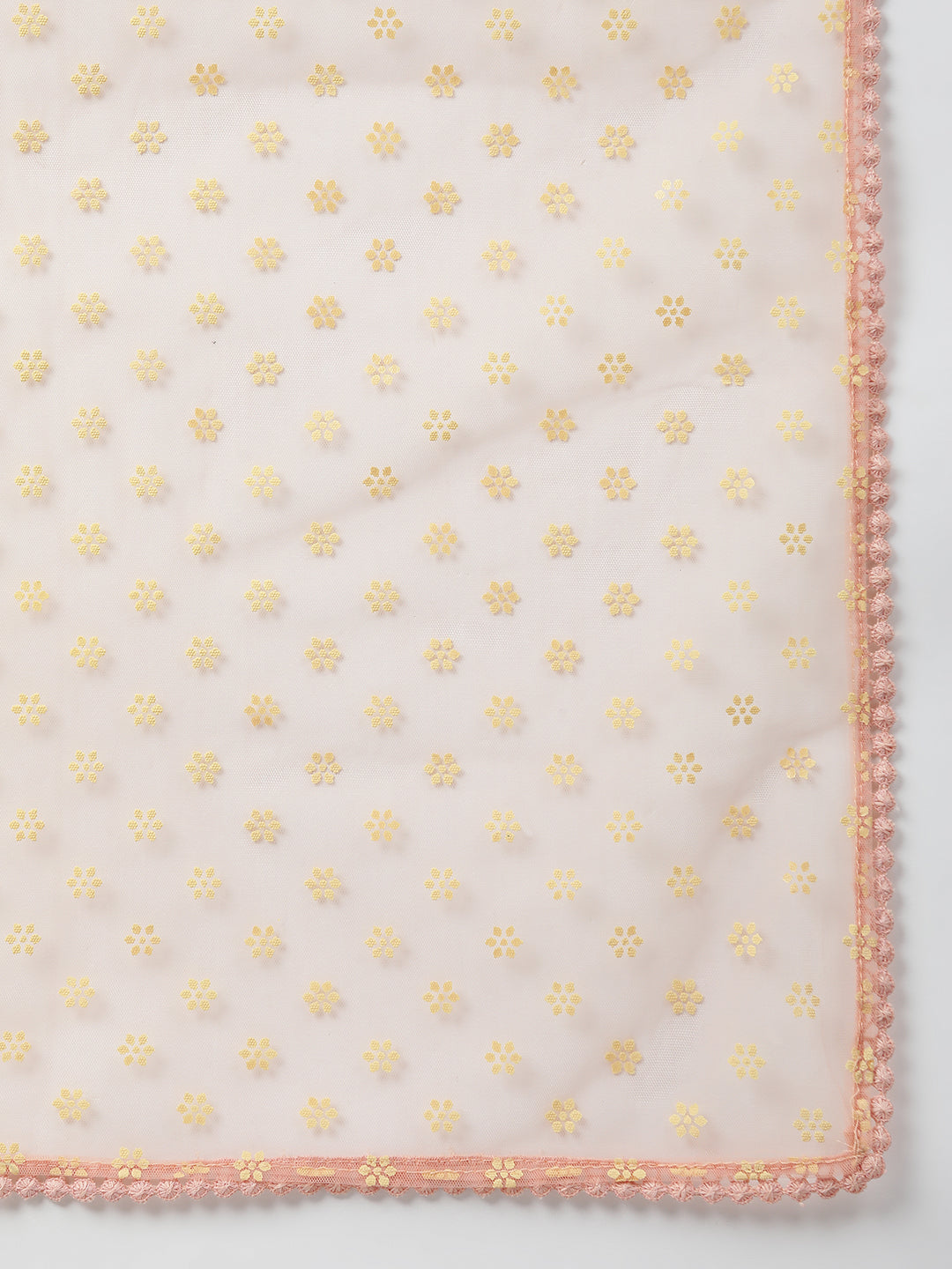 Janasya Peach Poly Crepe Solid Set - Swadesiicart
