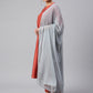 Janasya Women's Rust Dola Silk Solid Kurta With Pant And Dupatta | Swadesiicart