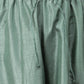 Janasya Women's Mint Green Chinon Foil Print Kurta With Flared Palazzo And Dupatta | Swadesiicart