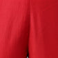 Janasya Women's Red Chinon Solid Straight Festive Kurta Set | Swadesiicart