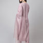 Janasya Women's Lavender Chinon Solid Straight Festive Kurta Set | Swadesiicart